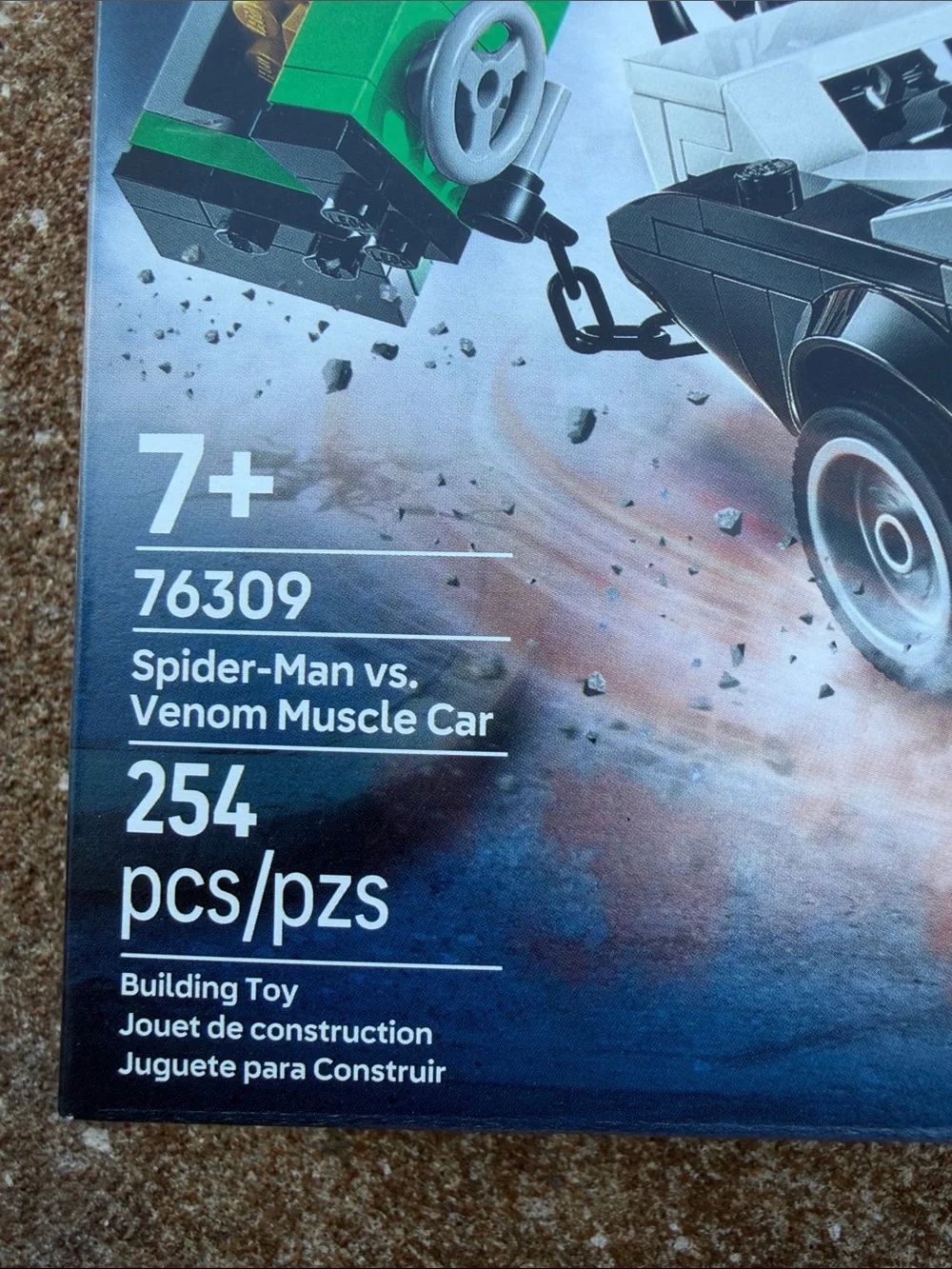 LEGO Marvel Spider-Man Black Venom Muscle Car Building Set - Black. NEW